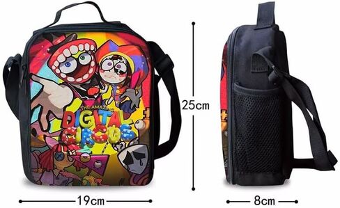 Cute Backpack Cartoon Backpack Set School Bag With Lunch Box Pencil Case For Teen(3 In 1) 17 In in Saudi Arabia