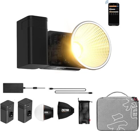 ZHIYUN MOLUS X60 LED Video Light, Continuous Lighting for Studio Video, APP Control (X60) in Saudi Arabia
