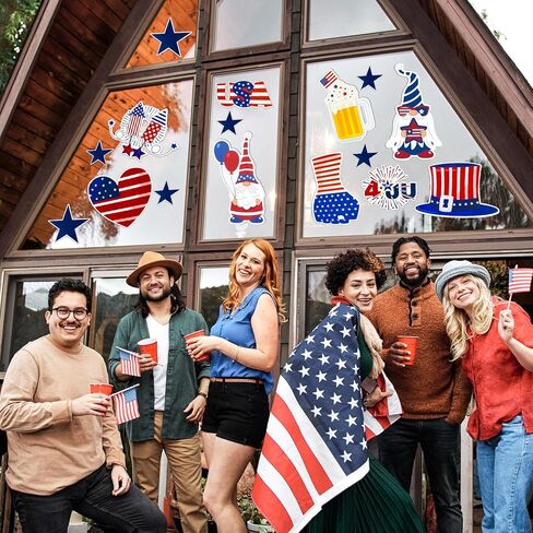 32 قطعة من قصاصات العلم الأمريكي الوطني، ديكورات لوحة إعلانات الرابع من يوليو لديكور الفصل الدراسي في عيد الاستقلال in Kuwait