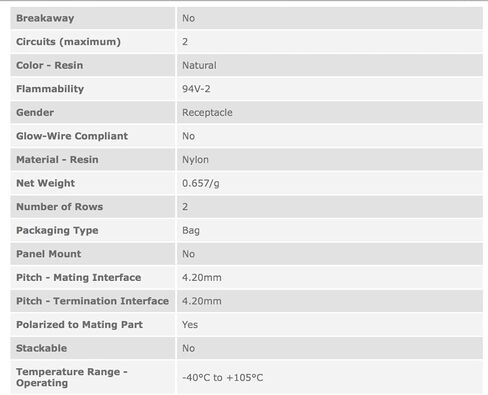 (دائرتان) موليكس، مبيت الوعاء مع أطراف تجعيد أنثى، - 18-24 AWG، Mini-Fit Jr ™ (عبوة من 10 قطع) in Kuwait