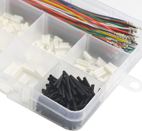 XINGYHENG 160Pcs SH 1mm Connecting Plug Kit with 200Pcs 15cm Pre-Crimped Cable Wire 2/3/4/5/6/7/8/9/10/12 PIN House Compatible with JST SH Connector in Saudi Arabia
