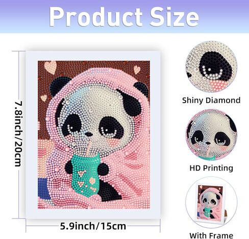gilqso Stitch 5D Diamond Painting Kits with Frame,Stitch Crystal Art Diamond Painting,Stitch Gem Painting,Gem Gem Art Kit for Gift Home Wall 7x7 Inch in Saudi Arabia