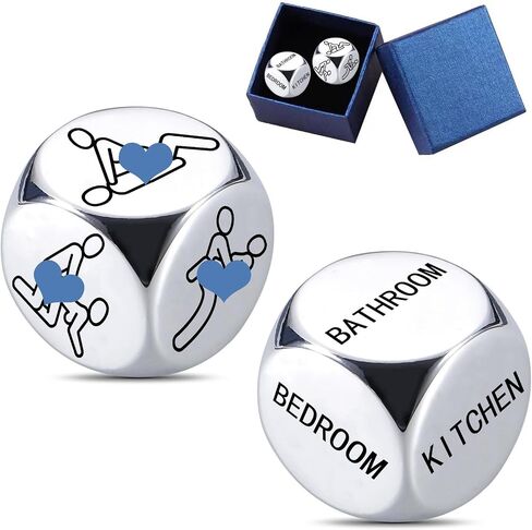 Anniversary Gag Gifts for Men Women Bridal Shower Gifts Valentines Day Birthday Wedding Date Night Ideas Food Dice Gifts for Husband Wife Boyfriend Girlfriend Him Her 11th Steel Anniversary in Kuwait