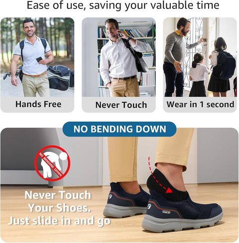 STQ Slip ins Mens Orthopedic Shoes Hands Free Slip on Walking Shoes for Plantar Fasciitis in Saudi Arabia