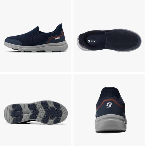 STQ Slip ins Mens Orthopedic Shoes Hands Free Slip on Walking Shoes for Plantar Fasciitis in Saudi Arabia