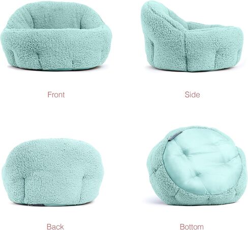 سرير بيست فريندز من شيري أورثو كومفورت ديب ديش كادلر شيربا للقطط والكلاب، وردي، قياسي in Kuwait