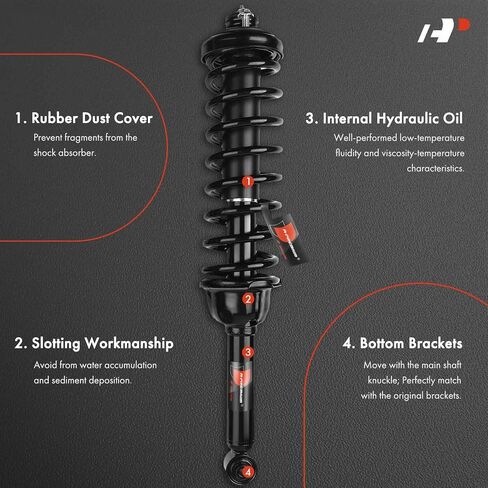 A-Premium Front Pair (2) Complete Strut & Coil Spring Assembly Compatible with Honda CR-V 1997 1998 1999 2000 L4 2.0L, Driver and Passenger Side in Saudi Arabia