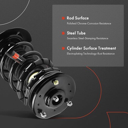 A-Premium Front Pair (2) Complete Strut & Coil Spring Assembly Compatible with Chevrolet Cavalier 1995-2005 & Pontiac Sunfire 1995-2005, Driver and Passenger Side in Saudi Arabia