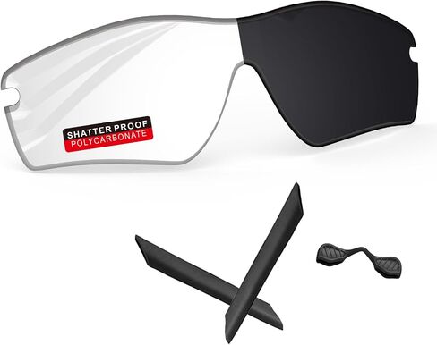 عدسات بديلة من البولي كربونات PRO+ وأطقم مطاطية لنظارات Oakley RadarLock الشمسية in Kuwait