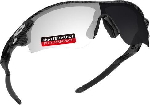عدسات بديلة من البولي كربونات PRO+ وأطقم مطاطية لنظارات Oakley RadarLock الشمسية in Kuwait