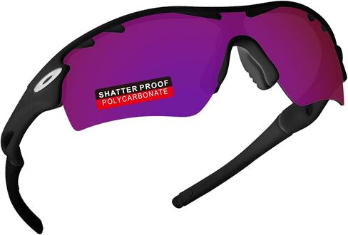 عدسات بديلة من البولي كربونات PRO+ وأطقم مطاطية لنظارات Oakley RadarLock الشمسية in Kuwait