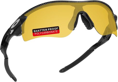 عدسات بديلة من البولي كربونات PRO+ وأطقم مطاطية لنظارات Oakley RadarLock الشمسية in Kuwait