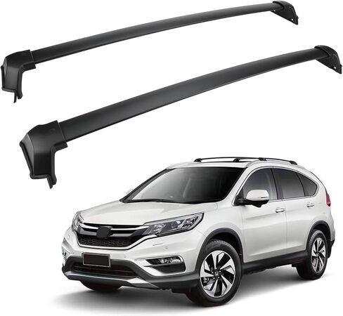 قضبان متقاطعة لحامل السقف بوزن 165 رطلًا شديدة التحمل متوافقة مع Honda CRV CR-V Hybrid 2023 2024 مع قضبان جانبية، ملحقات قضبان الدراجة المتقاطعة المصنوعة من الألومنيوم وحامل البضائع من الألومنيوم in Kuwait