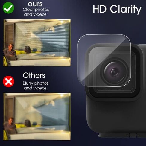 3 قطعة من الزجاج المقسى لـ GoPro Hero 11 Mini شفاف GoPro عدسة الكاميرا فيلم المضادة للخدش طبقة رقيقة واقية لـ GoPro Hero11 Mini in Kuwait