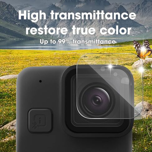 3 قطعة من الزجاج المقسى لـ GoPro Hero 11 Mini شفاف GoPro عدسة الكاميرا فيلم المضادة للخدش طبقة رقيقة واقية لـ GoPro Hero11 Mini in Kuwait