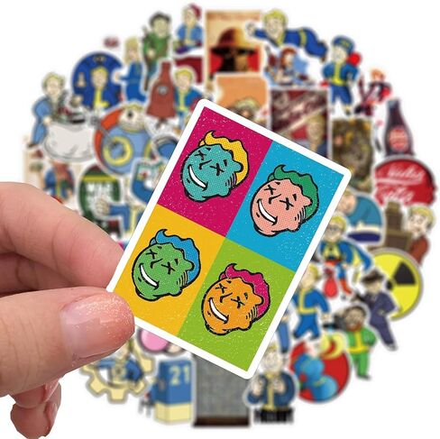 Cartoon Stickers for Laptop Water Bottle Cool Game Vinyl Decal Phone Bike Skateboard Travel Case Computer Party Birthday Gifts, ST-001 in Saudi Arabia