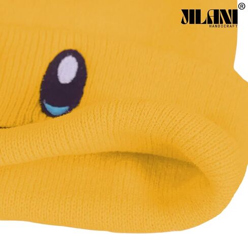 قبعة Kirby Beanie بمقاس للبالغين من إكسسوارات قبعة الرسوم المتحركة Kawaii، متوسطة-كبيرة (أصفر) in Kuwait