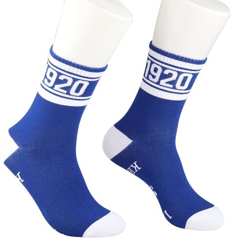 CENWA 1 Pair Blue and White Socks I’m My Sister’s Keeper 1920 Socks Sorority Sister Gift in Saudi Arabia