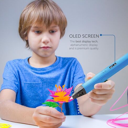3D Pen / 3D Printer Filament ABS 1.75mm Plastic 328 Linear Feet Pack of 20 Colors Filaments 16.4 ft Each. Each Color in a Separate Vacuum Sealed Pack for Easy use in Saudi Arabia