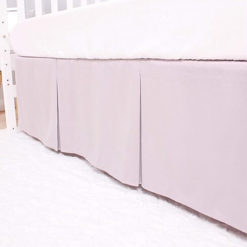 CaSaJa Original Crib Sheet and Skirt Set for Baby Boy Girl, Breathable Soft Nursery Crib Bedding Set Standard, 14" Drop Pleated Bedskirt Navy, 9" Deep Pocket Fitted Mattress Bed Sheet Gray in Saudi Arabia