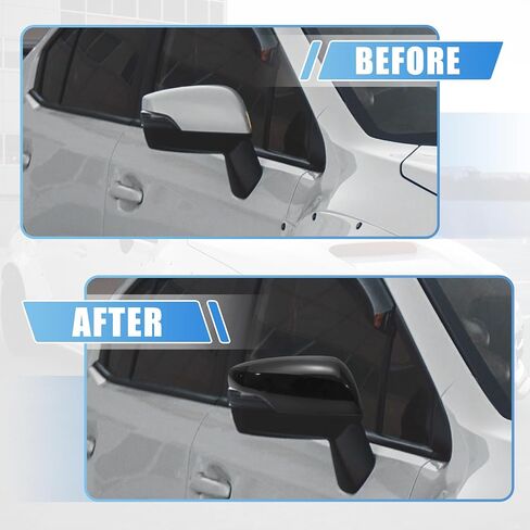 X AUTOHAUX Exterior Right Side Upper Part Mirror Cover Cap Replacement Gloss Black for Subaru Forester 2014-2018 for Subaru Impreza 2012-2014 in Saudi Arabia