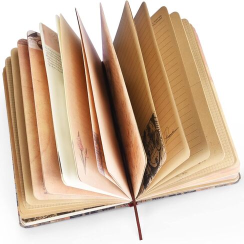 Asten Vintage Journal, Beautiful Journal for Women Men, Colorful Blank Journal with Hardcover, Cute Notebook Diary to Write in, Gift for Girls,Boys 5.6 X 8.26 inch (Flower-Bird) in Saudi Arabia