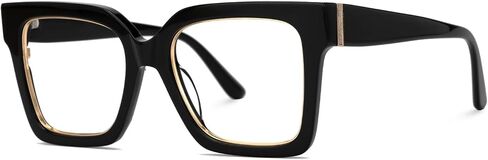 VOOGLAM Square Blue Light Glasses for Women Men Anti Eyestrain Dry Eyes Computer Phone TV Eyewear Ibrahim in Saudi Arabia