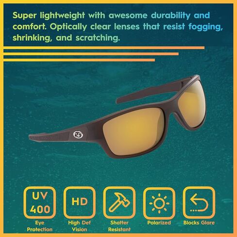 Flying Fisherman Down Sea Polarized Sunglasses with AcuTint UV Blocker for Fishing and Outdoor Sports in Saudi Arabia