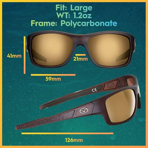 Flying Fisherman Down Sea Polarized Sunglasses with AcuTint UV Blocker for Fishing and Outdoor Sports in Saudi Arabia