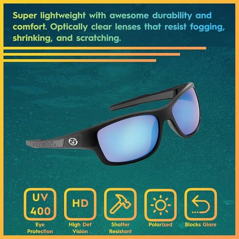 Flying Fisherman Down Sea Polarized Sunglasses with AcuTint UV Blocker for Fishing and Outdoor Sports in Saudi Arabia