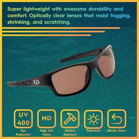 Flying Fisherman Down Sea Polarized Sunglasses with AcuTint UV Blocker for Fishing and Outdoor Sports in Saudi Arabia