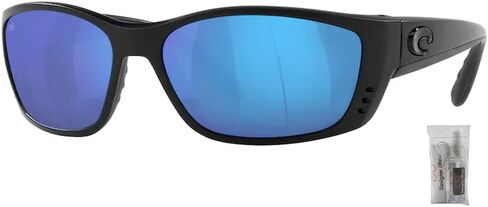 Costa Del Mar Fisch 6S9054 Irregular Sunglasses for Men + BUNDLE with Designer iWear Eyewear Kit in Saudi Arabia