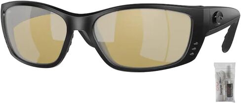 Costa Del Mar Fisch 6S9054 Irregular Sunglasses for Men + BUNDLE with Designer iWear Eyewear Kit in Saudi Arabia