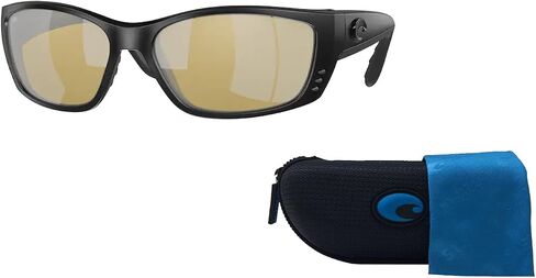 Costa Del Mar Fisch 6S9054 Irregular Sunglasses for Men + BUNDLE with Designer iWear Eyewear Kit in Saudi Arabia