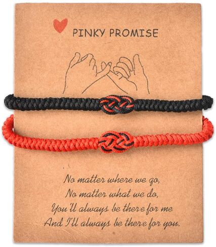 هدايا عيد ميلاد الزوجين لصديقها وصديقتها بينكي وعد لاكي للأزواج أساور الزوجة والزوج والذكرى السنوية لعيد الميلاد له هدايا لأصدقائها وعشاقها in Kuwait