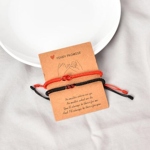 هدايا عيد ميلاد الزوجين لصديقها وصديقتها بينكي وعد لاكي للأزواج أساور الزوجة والزوج والذكرى السنوية لعيد الميلاد له هدايا لأصدقائها وعشاقها in Kuwait