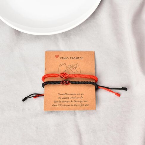 هدايا عيد ميلاد الزوجين لصديقها وصديقتها بينكي وعد لاكي للأزواج أساور الزوجة والزوج والذكرى السنوية لعيد الميلاد له هدايا لأصدقائها وعشاقها in Kuwait