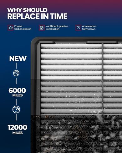 KAX Engine Air Filter, CA11053A Replacement for Forte, Tucson, Sportage, Forte5, Forte Koup, Elantra GT, Advanced Air Filter Media, Increased Acceleration in Saudi Arabia