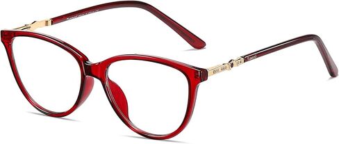 Fashionable Round Cat-Eye Blue Light Blocking Glasses Computer Glasses For Women Non Prescription in Saudi Arabia