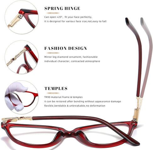 Fashionable Round Cat-Eye Blue Light Blocking Glasses Computer Glasses For Women Non Prescription in Saudi Arabia