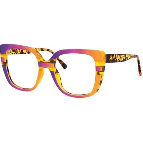 VOOGLAM Oversize Square Non Prescription Glasses Women Blue Light & UV400 Blocking Stylish Frames TR90 Computer/Phones/TV in Saudi Arabia