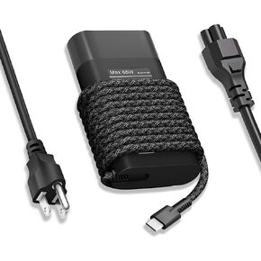 New Slim 65W USB C HP Laptop Charger for HP Envy X360,Elitebook x360,Spectre X360,Replacement for HP Chromebook x360,Elite x2,ProBook/Pavilion x2 Travel USB c Laptop Charger