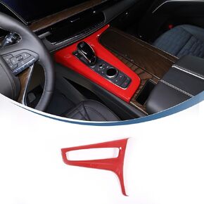 Gear Shift Panel Cover for Cadillac Escalade 2021-2023 Accessories, ABS Material Car Center Consoles Gear Shifter Panel Protective Frame Trim (Carbon Fiber Pattern)