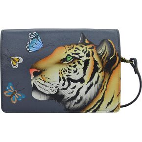 Anna by Anuschka Women's Hand-Painted Leather Two Fold Wallet on a String