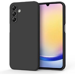 AK Samsung Galaxy A25 5G Cellular Phone Case, Slim Liquid Silicone Protective Cover (Light Cyan)