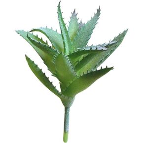 Green Artificial Succulents Aloe, Fake Aloe Realistic DIY Home Decor Faux Fake Succulents Floral Arrangement Artificial Plants and Greenery Outdoor and Indoor Decor in Saudi Arabia