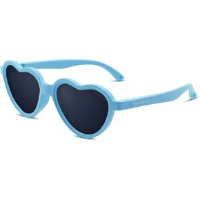 Baby Heart Sunglasses with Strap Adjustable Toddler for Age 0-4 UV Protection