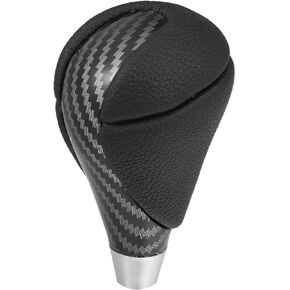 X AUTOHAUX Car Auto Automatic Gear Stick Shift Knob for Lexus ES350 2007-2015 GS450h 2007-2011 for Lexus RX450h Black Faux Leather Carbon Fiber Pattern