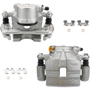 MAYASAF 19B1486+19B1487 Front Disc Brake Caliper Right+Left Caliper w/o Pads Fit for Chevy 1998 Tracker, for Suzuki 1991-1998 Sidekick, for Geo 1996-1997 Tracker