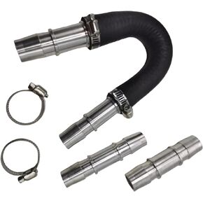 626-001 Aluminum Engine Heater Core Bypass Kit with 5/8" 3/4" Hose Compatible with Most Common Heater Hoses